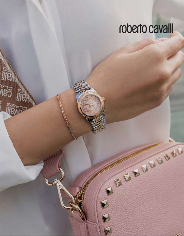 Roberto Cavalli Ladies Watch with Bracelet